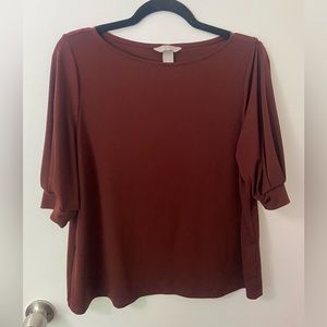 H&M Burgundy Blouse